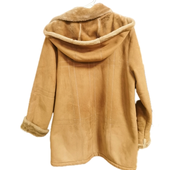 Faux Suede sherpa coat - Picture 3 of 5